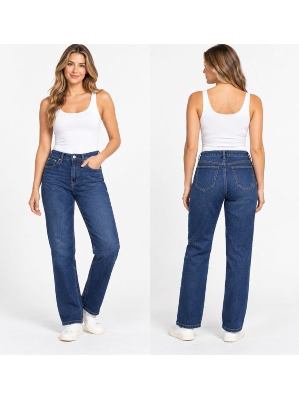Seven7 Women's 90's Straight Jean Size 4 Dark Wash NWT